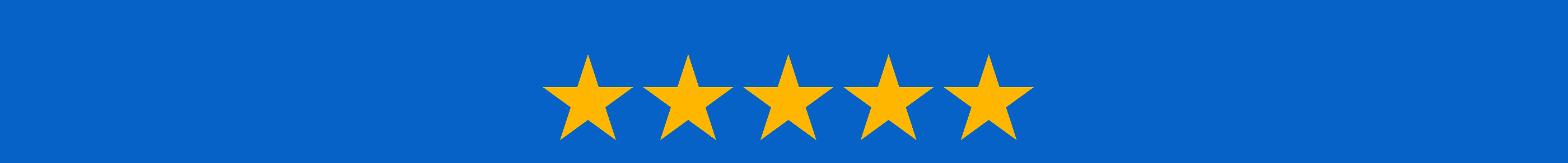 Five yellow stars on a blue background